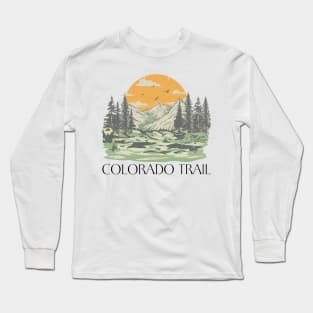 The Colorado Trail - CT - Thru Hike - BACKPACKER - CDT - Hiking, Camping, Backpacking, Thru-hiking, SHIRT, MUG, HOODIE, HAT, BAG, STICKER, MERCH, GEAR, SHOP, STORE, GIFT, SOUVENIR Long Sleeve T-Shirt